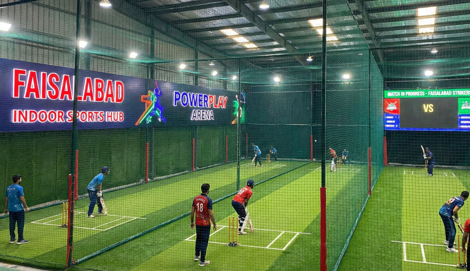 Best Indoor Cricket Places In Faisalabad